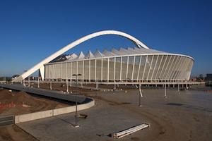 Picture: Construction of the Moses Mabhida Stadium in Durban for the FIFA 2010 World Cup courtesy Simisa/Wikimedia Commons.