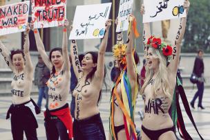 Picture: FEMEN protest in France courtesy of Wikimedia.