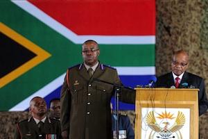 Picture: President Jacob Zuma speaking at the memorial service of SANDF soldiers who died in the Central African Republic courtesy GovernmentZA/Flickr.