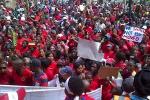 Picture: Thousands march on the Durban City Hall to defend dignity and demand land & housing on 16 September 2013 courtesy Abahlali baseMjondolo.