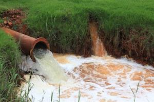 Picture: Discharge of untreated acid mine water in the West Rand courtesy John Wesson/Centre for Environmental Rights.