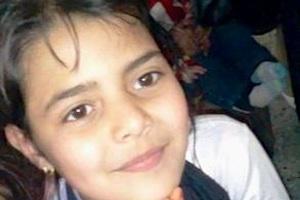 Picture: Hind Shadi Abu Harbied (10) died of a heart attack during a bomb attack on Beit Hanoun on July 14, 2014, courtesy Humanize Palestine.