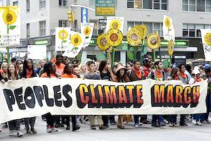 Picture: New York City, Sunday September 21, 2014. In an historic show of strength more than 300,000 climate activists marched through the streets of Manhattan (courtesy Stephen Melkisethian)