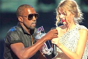 Picture: Kanye West grabs the microphone from Taylor Swift at the 2009 MTV Video Music Awards courtesy Photo Giddy/flickr