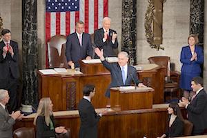 Picture: Prime Minister Benjamin Netanyahu addresses the U.S. Congress on March 3, 2015 courtesy Speaker John Boehner/flickr